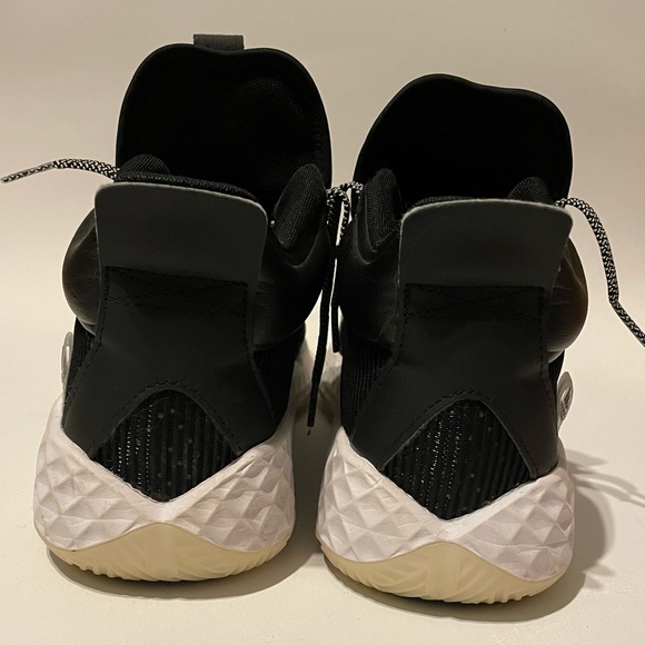 Adidas Pro Boost Mid Basketball Shoe, 8, Black and White - Picture 2 of 7